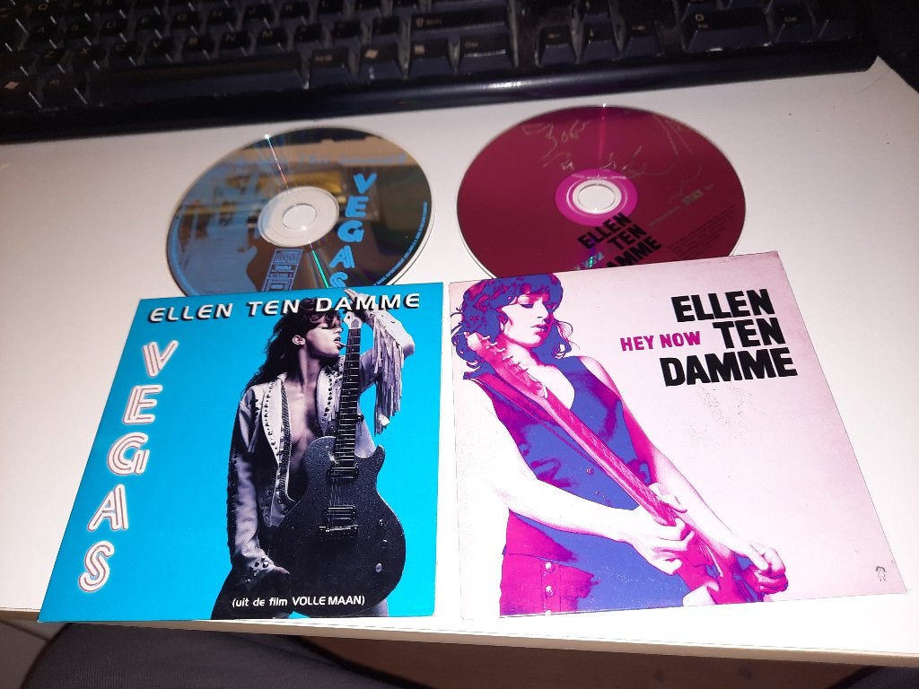 2X CD SINGLE Ellen Ten Damme ‎– Hey Now + Vegas, Ophalen, Gebruikt, Pop