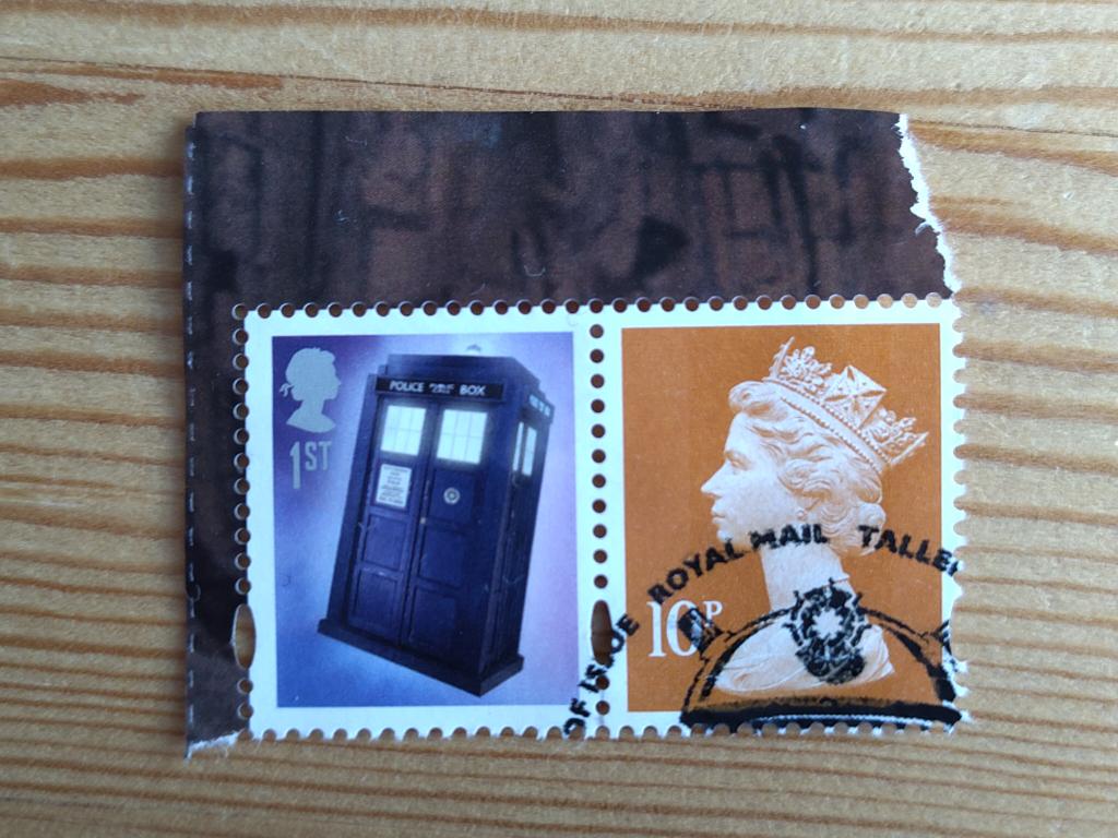 Engeland security machin 10p se tennant met 1st telefooncel, Ophalen of Verzenden, Gestempeld