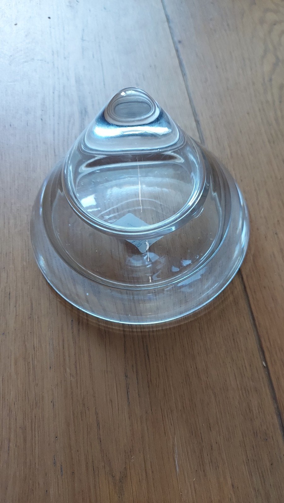 Glazen kaarsenhouder / waxinelichthouder, Antiek en Kunst, Antiek | Glas en Kristal, Ophalen of Verzenden