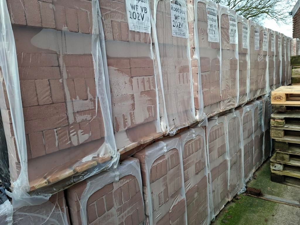 AANBIEDING metselstenen 1e keus roodpaars wf vb partij, Ophalen, Nieuw, Bakstenen