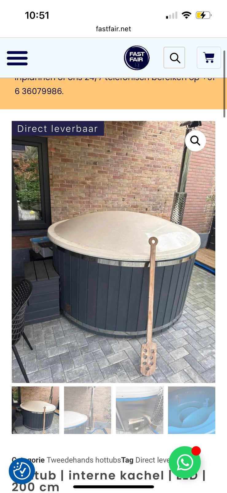 Gebruikte hottub -gebruikt-2e hands - €2495 - meerdere, Tuin en Terras, Bubbelbaden en Hottubs, Zo goed als nieuw, Ophalen