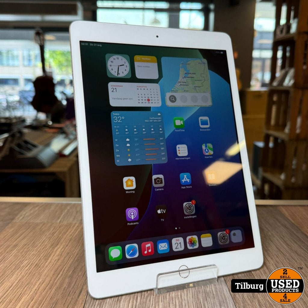 Apple iPad 7th gen 2019 32GB Zilver | Nette staat met garant, Computers en Software, Apple iPads, Apple, Gebruikt, Support@apple.com