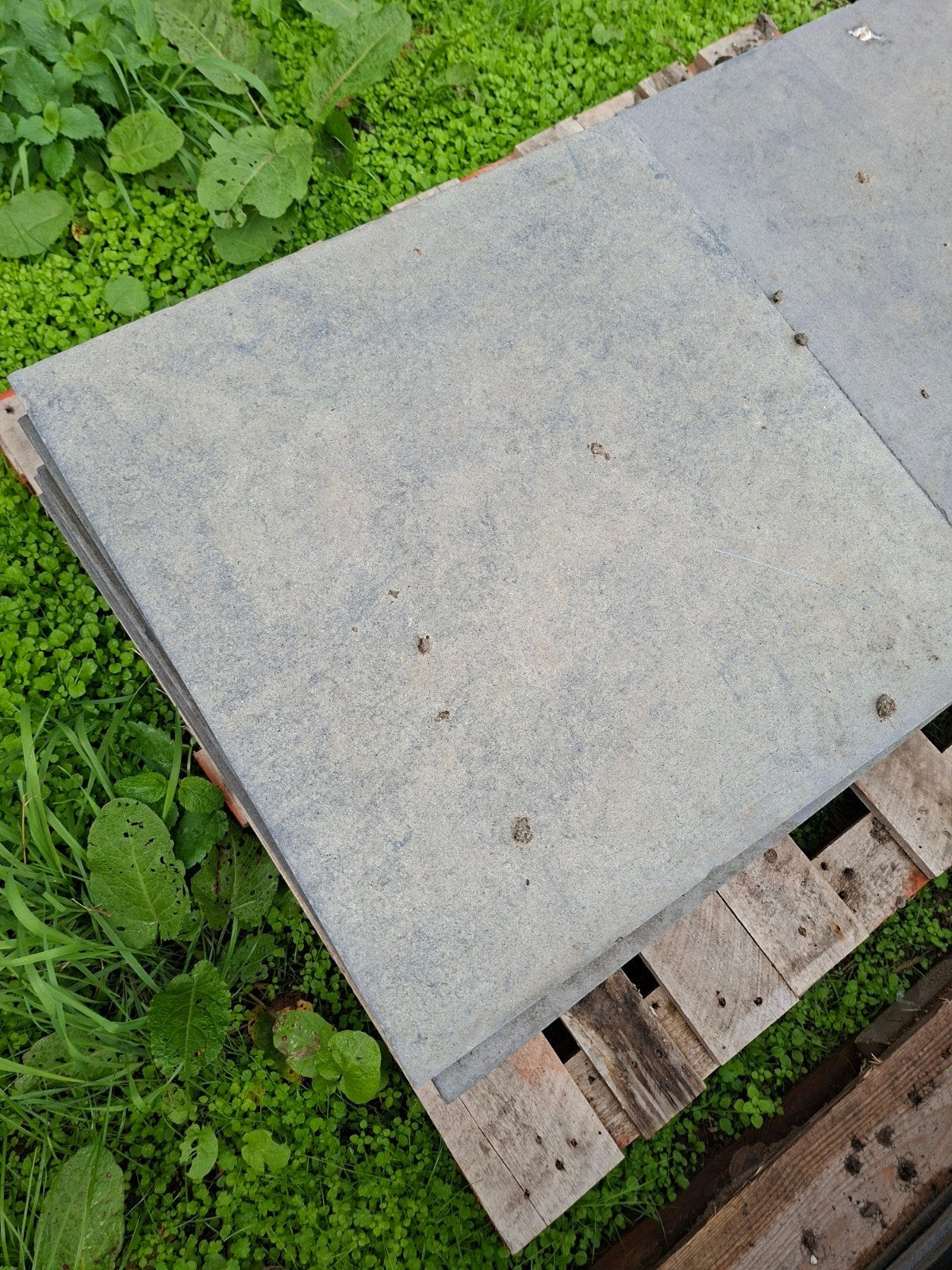terras tegels 60x60 3 cm dik, Ophalen, Gebruikt, 10 m² of meer, Beton