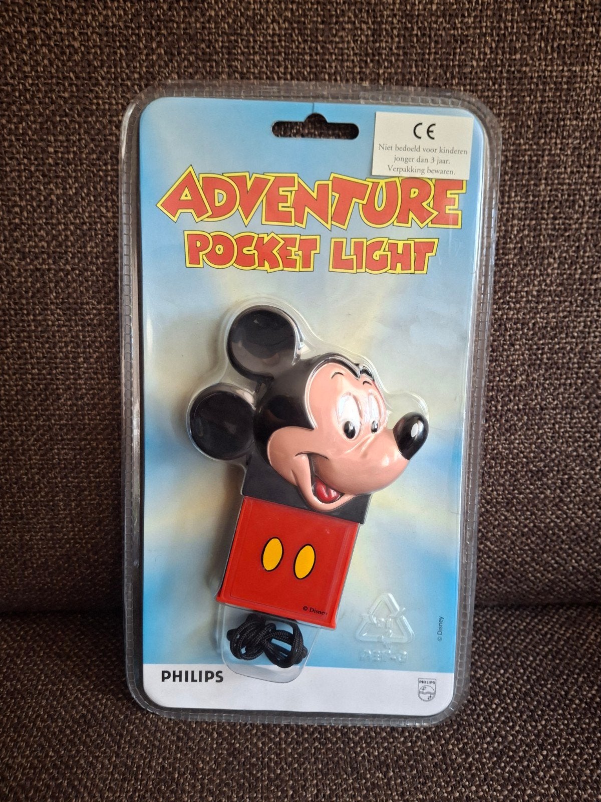 Disney Mickey Mouse zaklamp in verpakking Philips, Ophalen of Verzenden, Mickey Mouse, Nieuw
