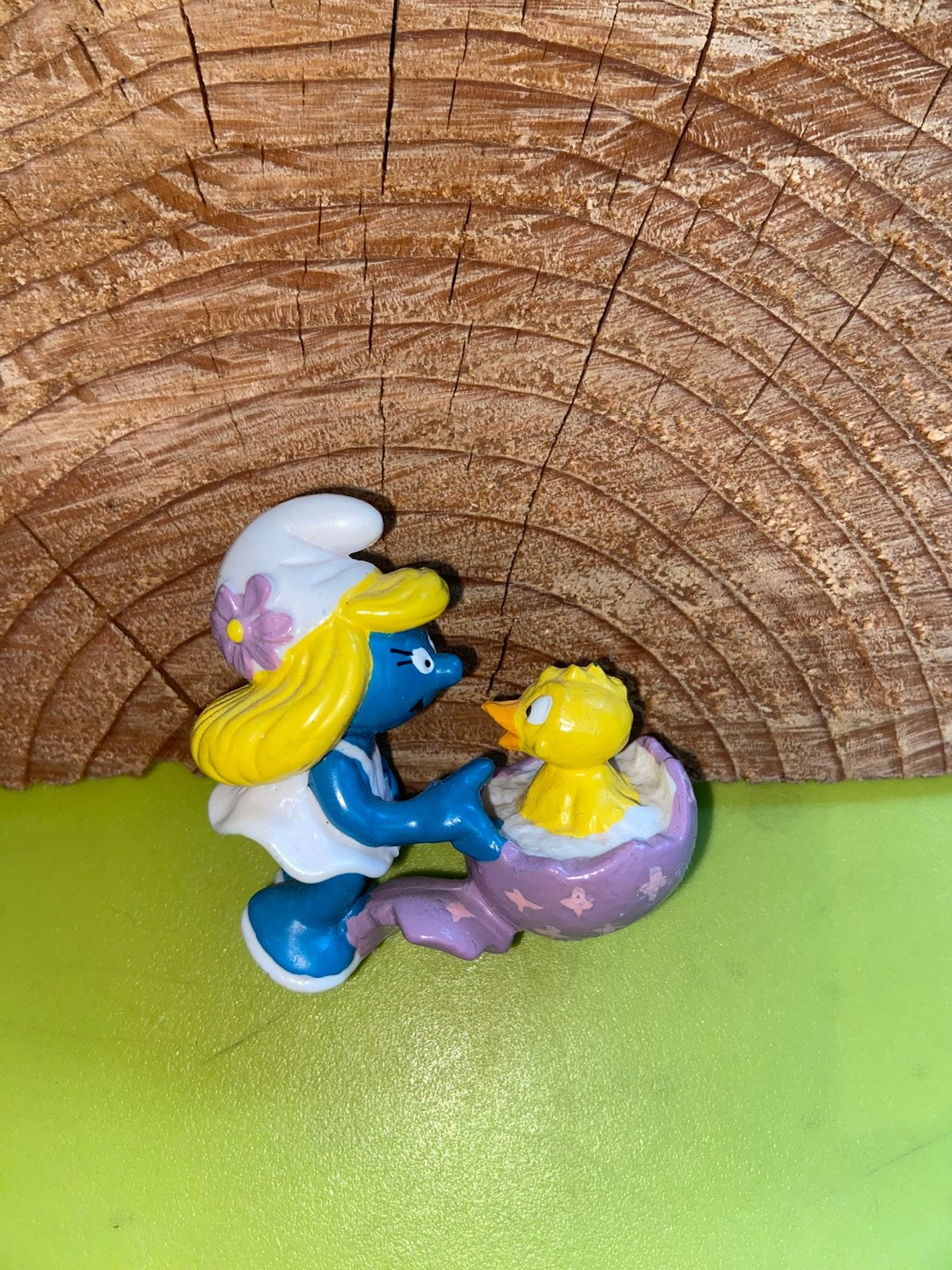 Smurfen smurf smurfin met kuiken, Ophalen of Verzenden, Zo goed als nieuw