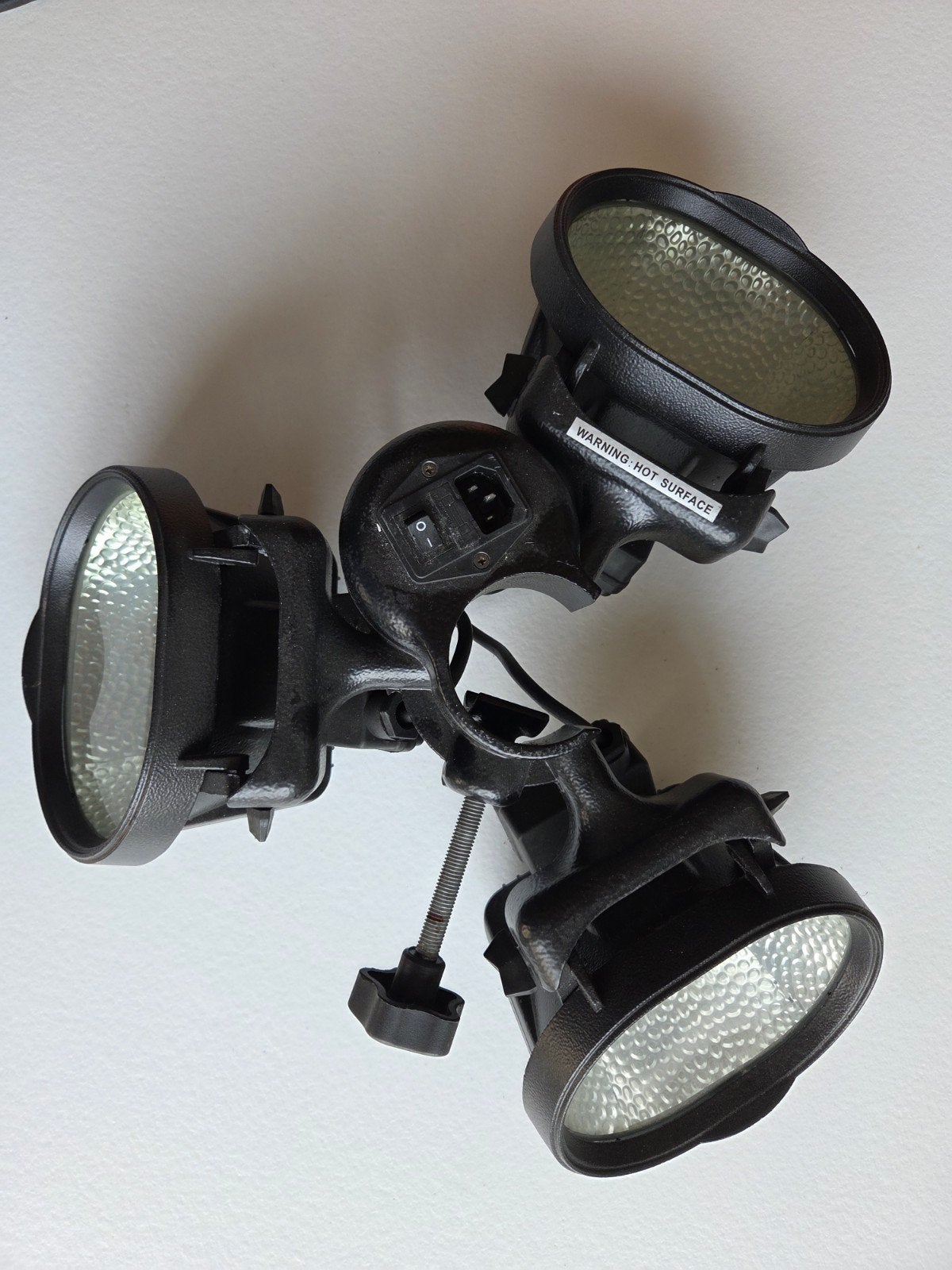 Eurom halogeen warmtelamp voor onder een parasol., Tuin en Terras, Kunststof, Gebruikt, Ophalen of Verzenden, Netvoeding