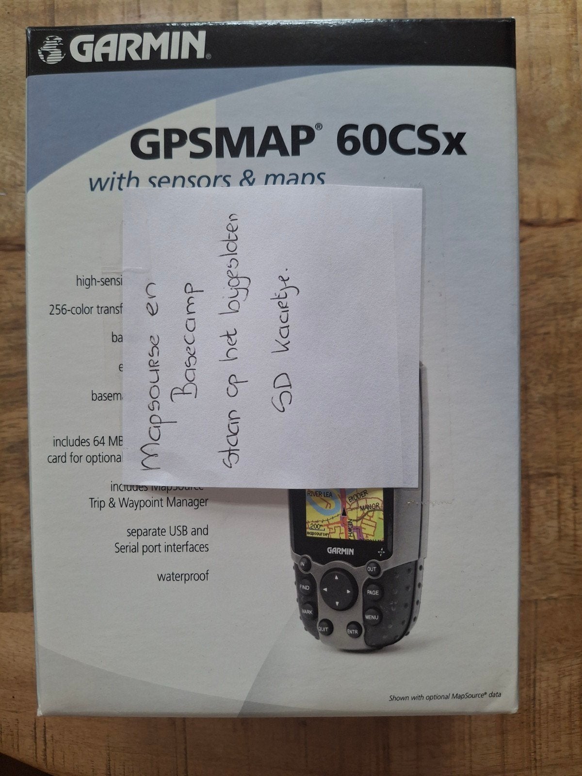 Garmin GPSMAP 60CSx GPS ontvanger met accessoires, Ophalen of Verzenden, Gebruikt
