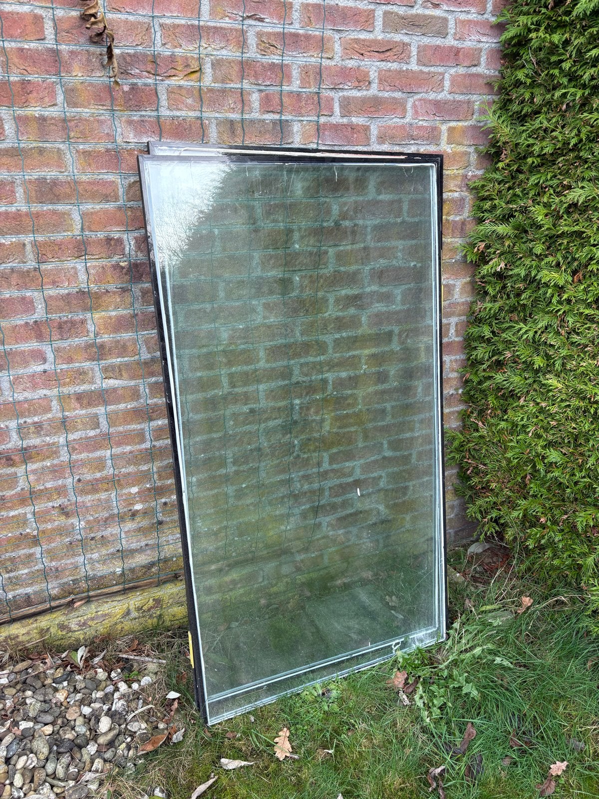 Grote glasplaat met dubbelglas, Gebruikt, 80 tot 120 cm, Glasplaat, Dubbelglas