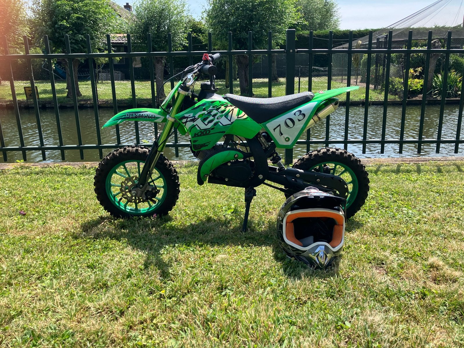 KXD 703 Pitbike - gebruikt , inclusief helm, Ophalen, Gebruikt, 49 cc, Pitbike