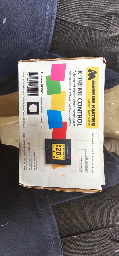 Magnum Heating X-Treme Control Digitale Klokthermostaat, Ophalen of Verzenden, Slimme thermostaat, Nieuw