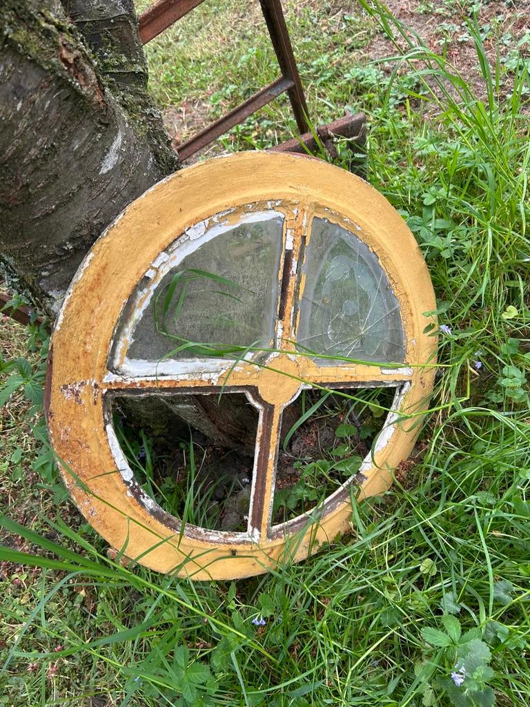 Rond stalen raam 50cm, Ophalen, Zo goed als nieuw
