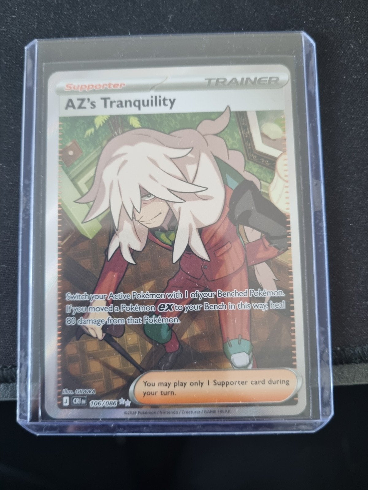 Pokémon TCG: AZ's Tranquility Trainer Kaart (106/086), Ophalen, Zo goed als nieuw, Losse kaart