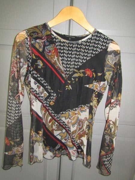 G277 Tramontana mt S top chiffon stretch, Tramontana, Zo goed als nieuw, Lange mouw, Maat 36 (S)