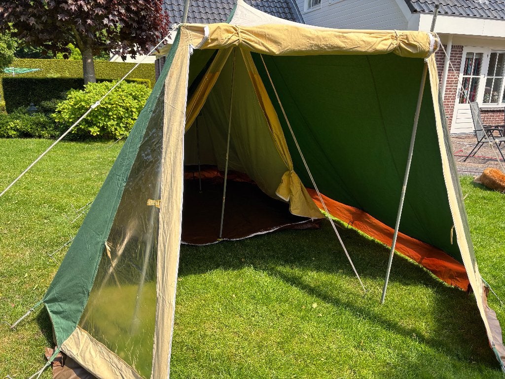 3 pers. tent met binnentent met vast grondzeil, Caravans en Kamperen, Ophalen, Gebruikt, Tot en met 3