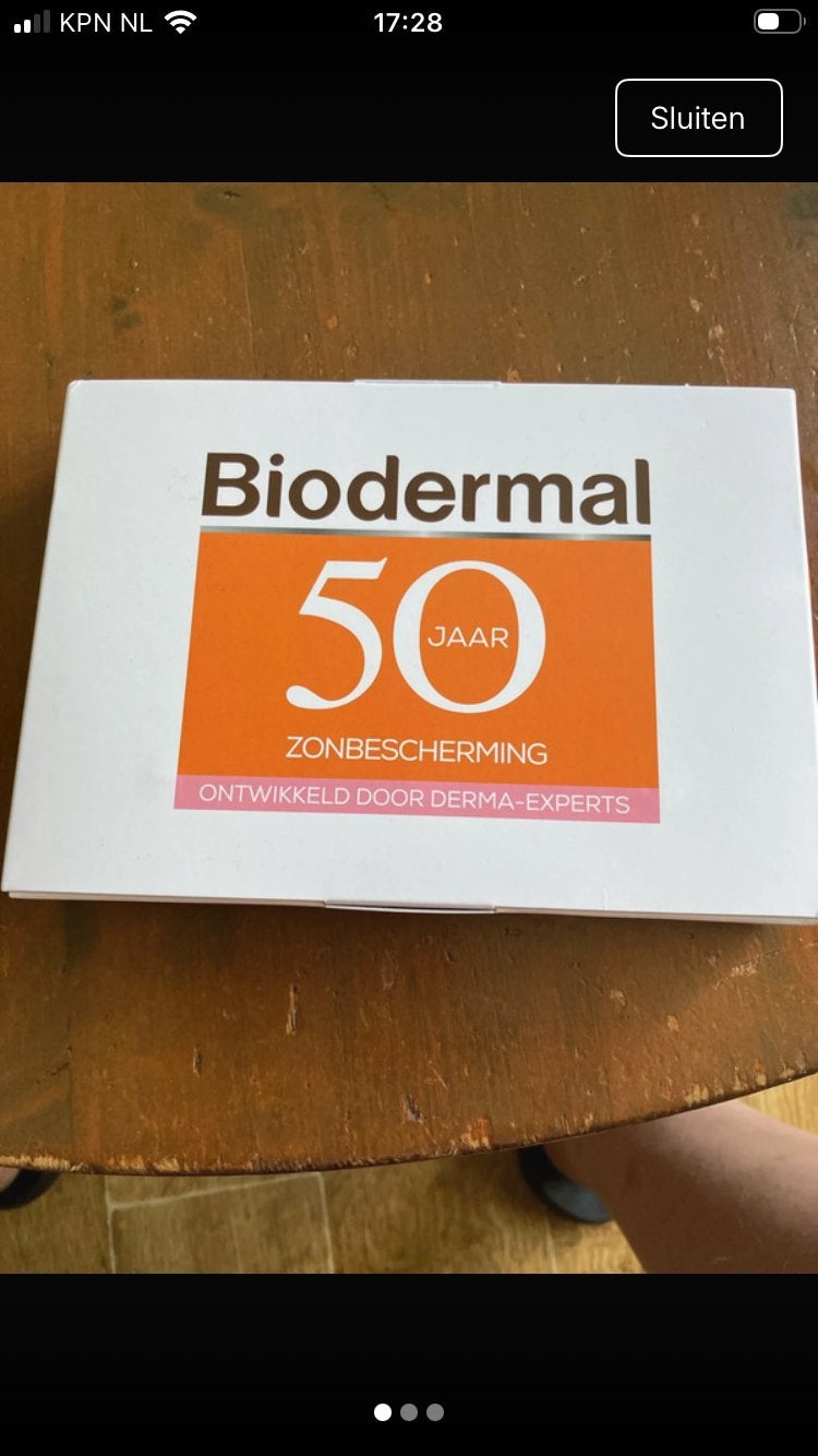 Biodermal 50 Jaar Zonbescherming - Nieuw in doos, Ophalen of Verzenden, Nieuw, Zonnebrand of After Sun