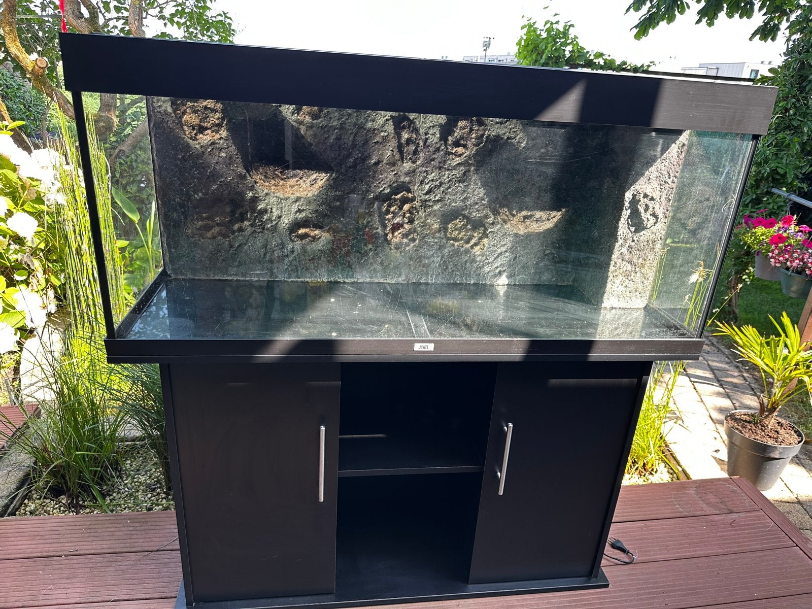 Aquarium Juwel Rio 240 met kast, Ophalen, Gebruikt, Leeg aquarium, Verwarming