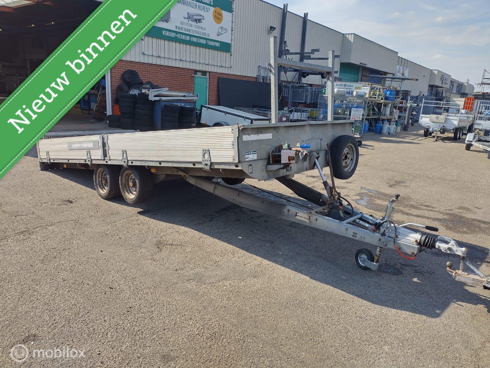 Brian James transporter kantel 490x200 3500kg oprijklep lier, Gebruikt