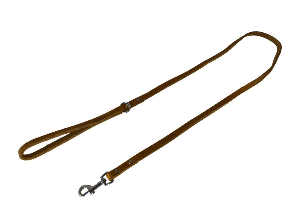 JACK & VANILLA Hondenriem Vetleder Cognac 120 cm B-Keus, Dieren en Toebehoren, Ophalen of Verzenden, Nieuw, Hondenriem