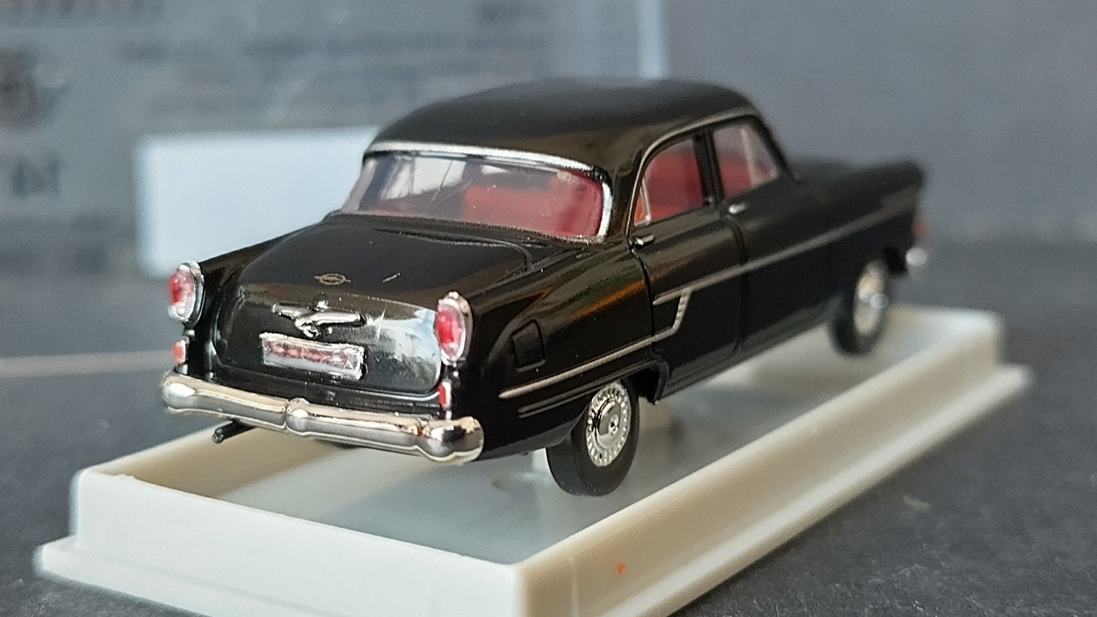 Opel Kapitan zwart 1:87 H0 Brekina Pol, Hobby en Vrije tijd, Modelauto's | 1:87, Auto, ., Nieuw, Ophalen of Verzenden