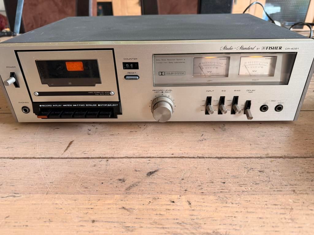 Fisher cr-4021 cassette deck zie foto’s, Ophalen of Verzenden, Enkel, Overige merken, Tape counter