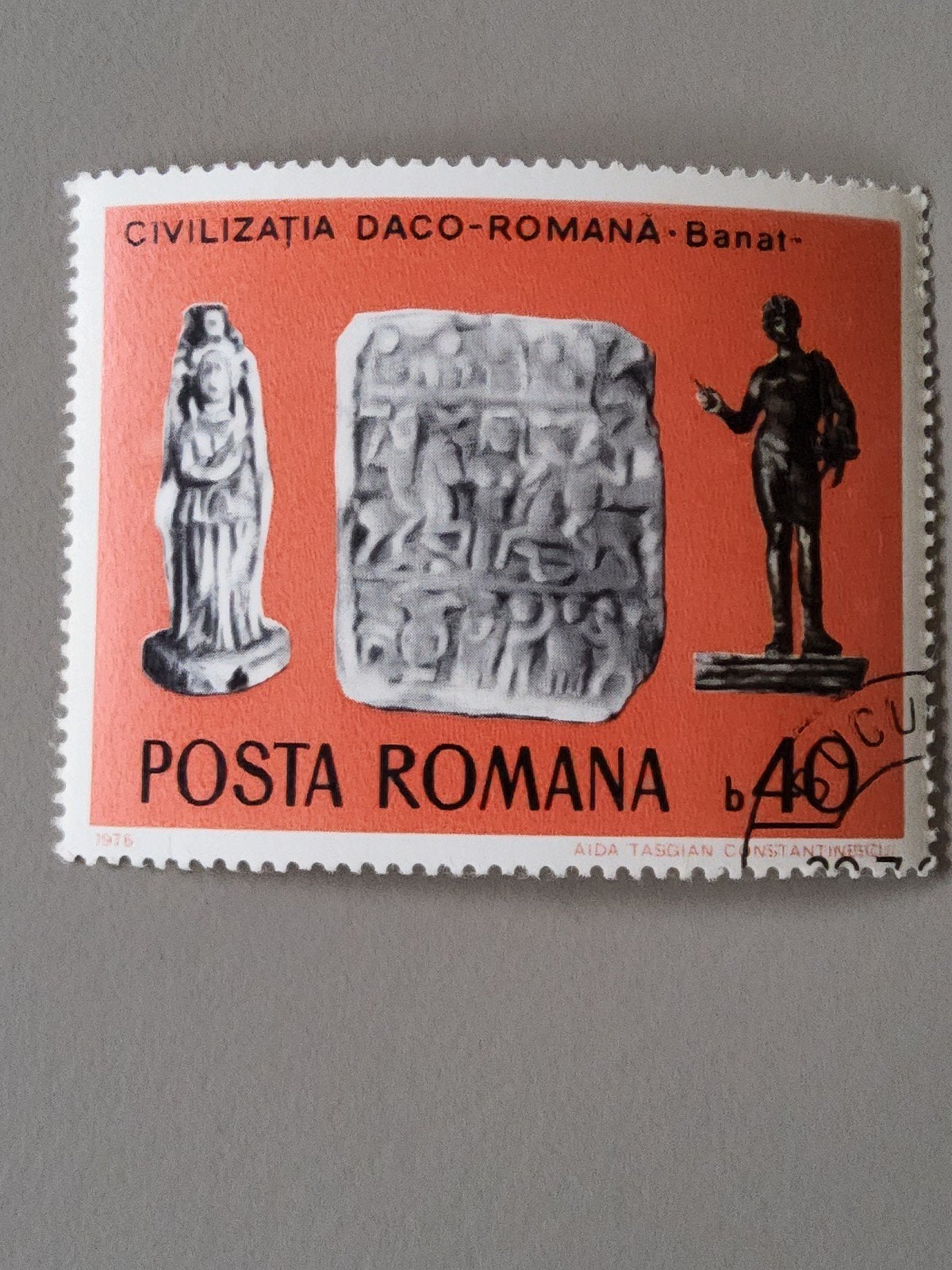 Postzegel Roemenië 1976 - Daco-Romeinse beschaving Banat, Verzenden, Overige landen, Gestempeld