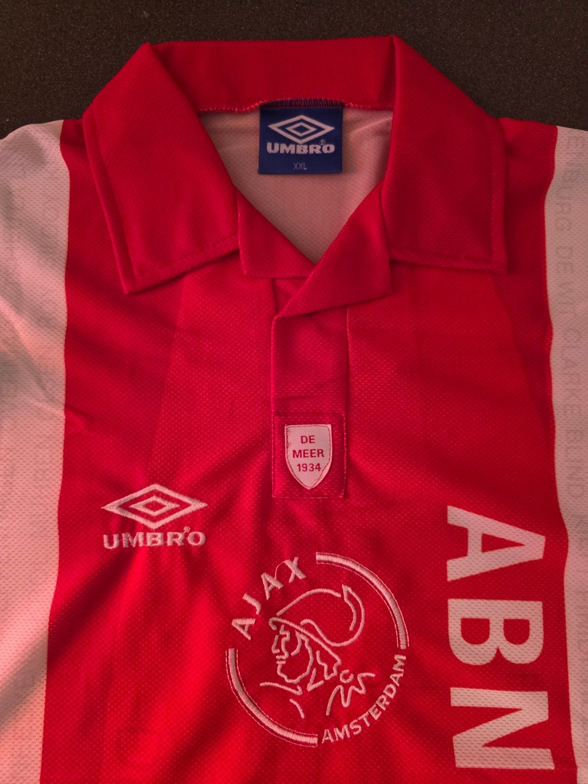 Ajax thuisshirt 'De Meer' editie - Umbro XXL, Maat 56/58 (XL), Ophalen of Verzenden, Zo goed als nieuw, Sportcity, Apollo Business Park, Manchester, M22 5TG, UK