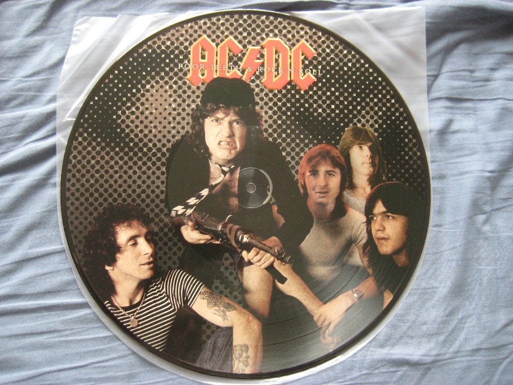 AC/DC - PICTURE DISC VINYL - "POOR TEETH & ROCK 'N ROLL", Ophalen of Verzenden, Zo goed als nieuw