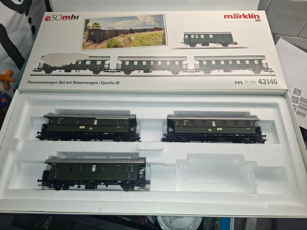 Marklin set 43146, Hobby en Vrije tijd, Modeltreinen | H0, Zo goed als nieuw, Wagon, Wisselstroom, Märklin, Ophalen of Verzenden