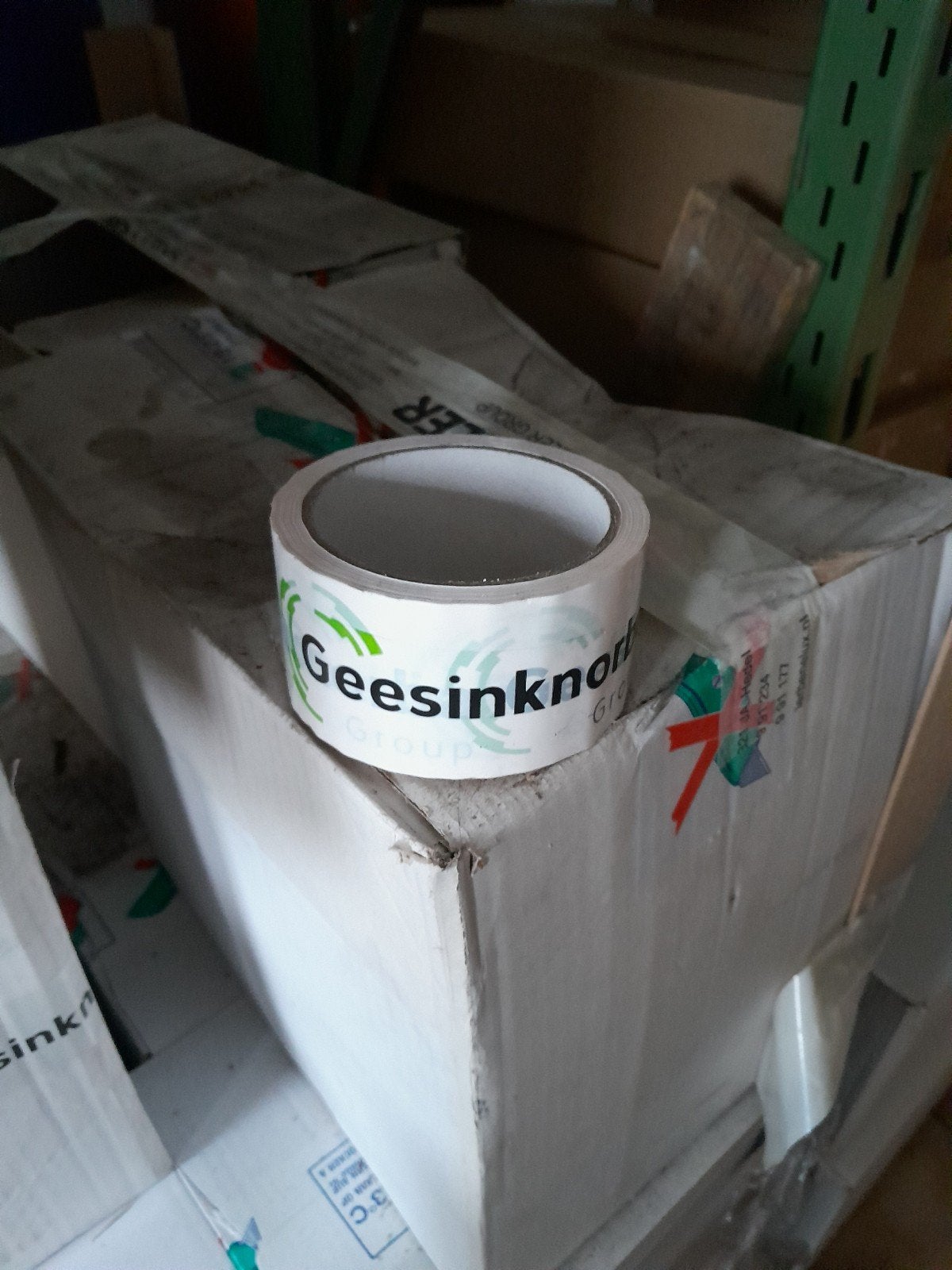 plakband 50mm misdruk 400rol, Ophalen of Verzenden, Nieuw, Doos, Minder dan 35 cm