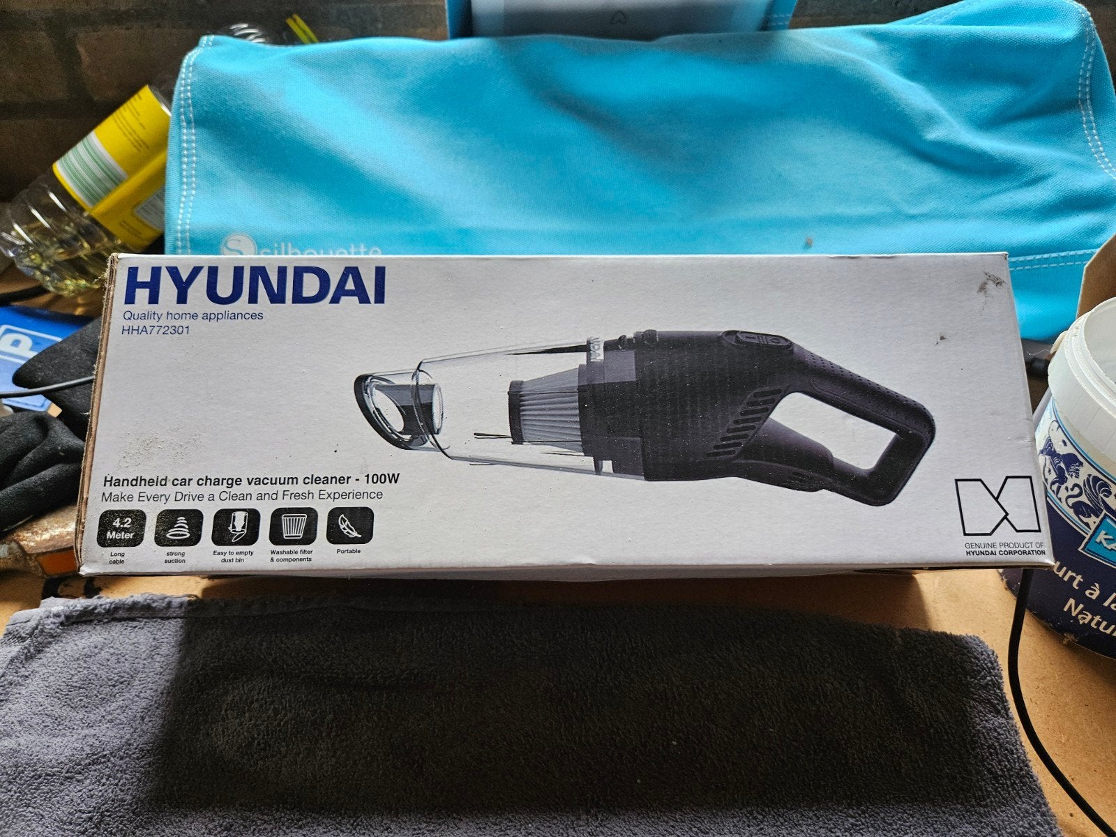 Hyundai HHA772301 Handstofzuiger 100W - Auto Stofzuiger, Overige merken, Kruimeldief, Draadloos, Nieuw