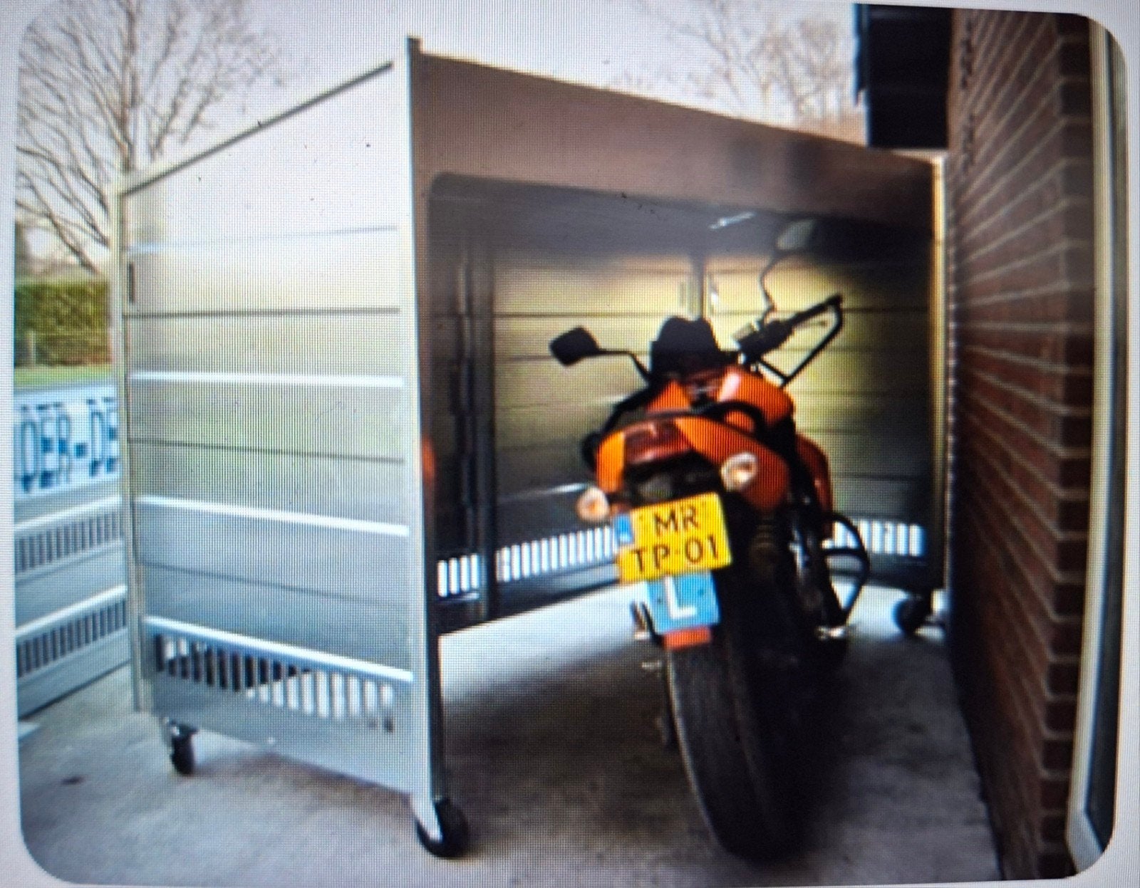 motor of fiets berging 208x102:cm, Tuin en Terras, Ophalen