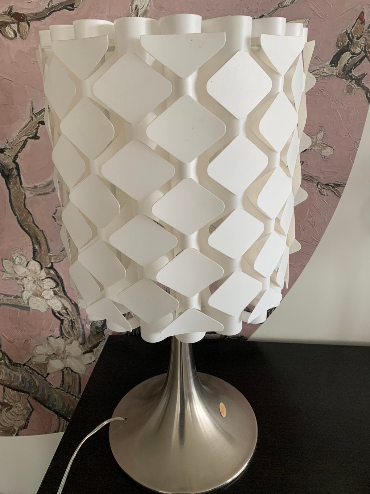 Retro design tafellamp merk Kare design, Ophalen, Gebruikt, 50 tot 75 cm