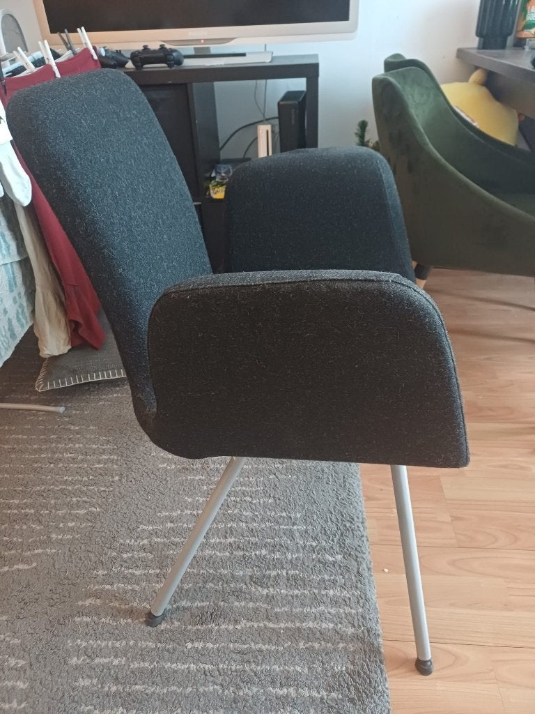 Beklede stoelen eettafel, Huis en Inrichting, Stoelen, Ophalen, Zwart, Hout, Zo goed als nieuw