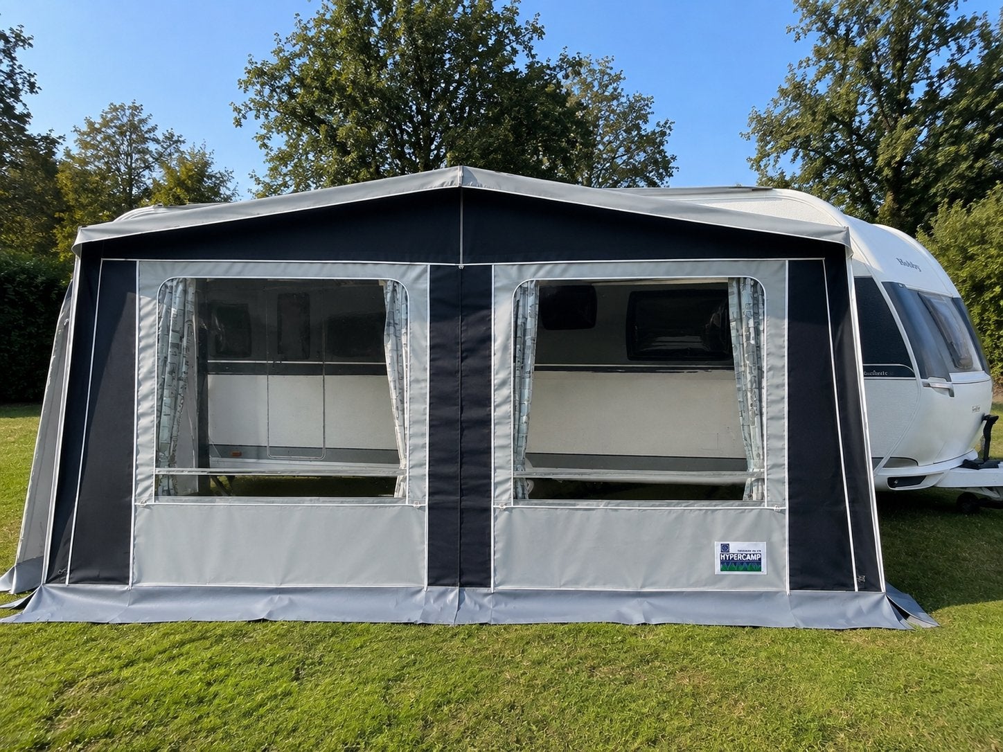 Hypercamp Granada 270 voortent, nette staat inclusief frame, Ophalen, Zo goed als nieuw, Polyester, Overige merken
