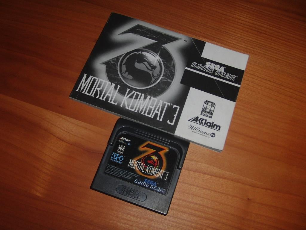 Mortal Kombat 3 (MK3) - Sega Game Gear + Boekje, Spelcomputers en Games, Games | Sega, Gebruikt, Game Gear, Vechten, 1 speler