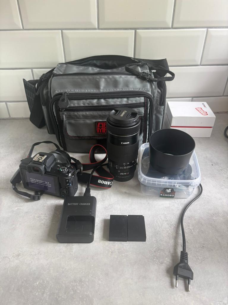 Canon EOS M50 Mark II Complete Set, Ophalen of Verzenden, Zo goed als nieuw, Canon, Geen optische zoom