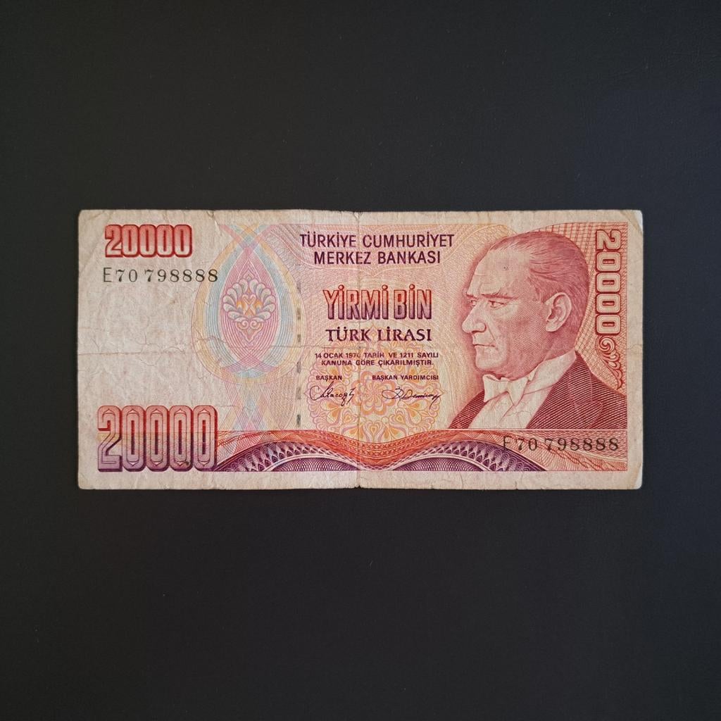 20000 lira Turkije #005, Verzenden, Overige landen, Los biljet