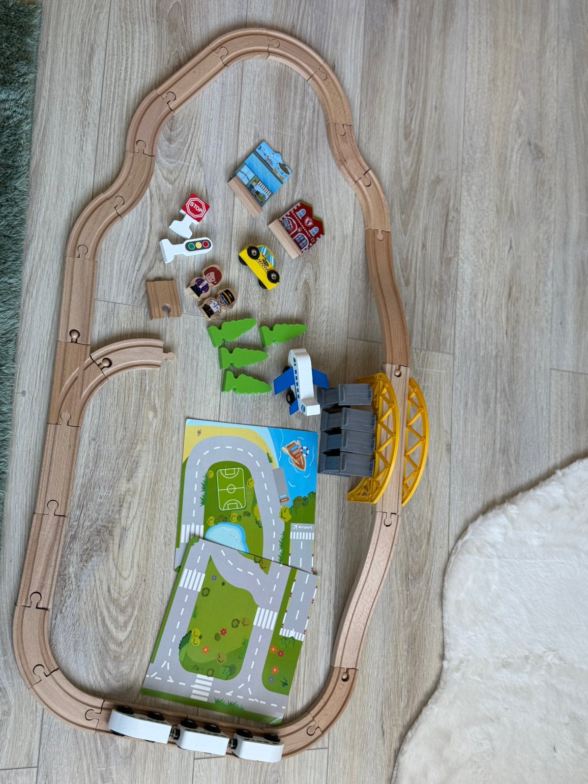 Houten speelgoed trein, Ophalen of Verzenden, Nieuw