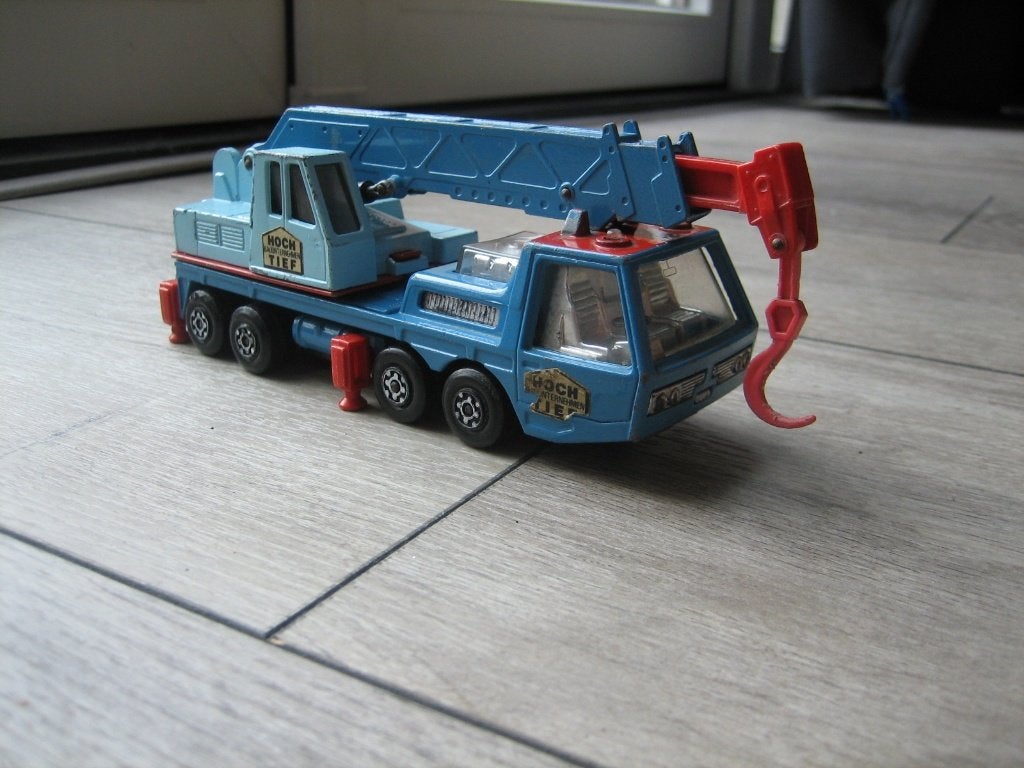 matchbox super kings K12 Hercules mobile crane Hoch & Tief, Ophalen of Verzenden, Gebruikt, Bus of Vrachtwagen