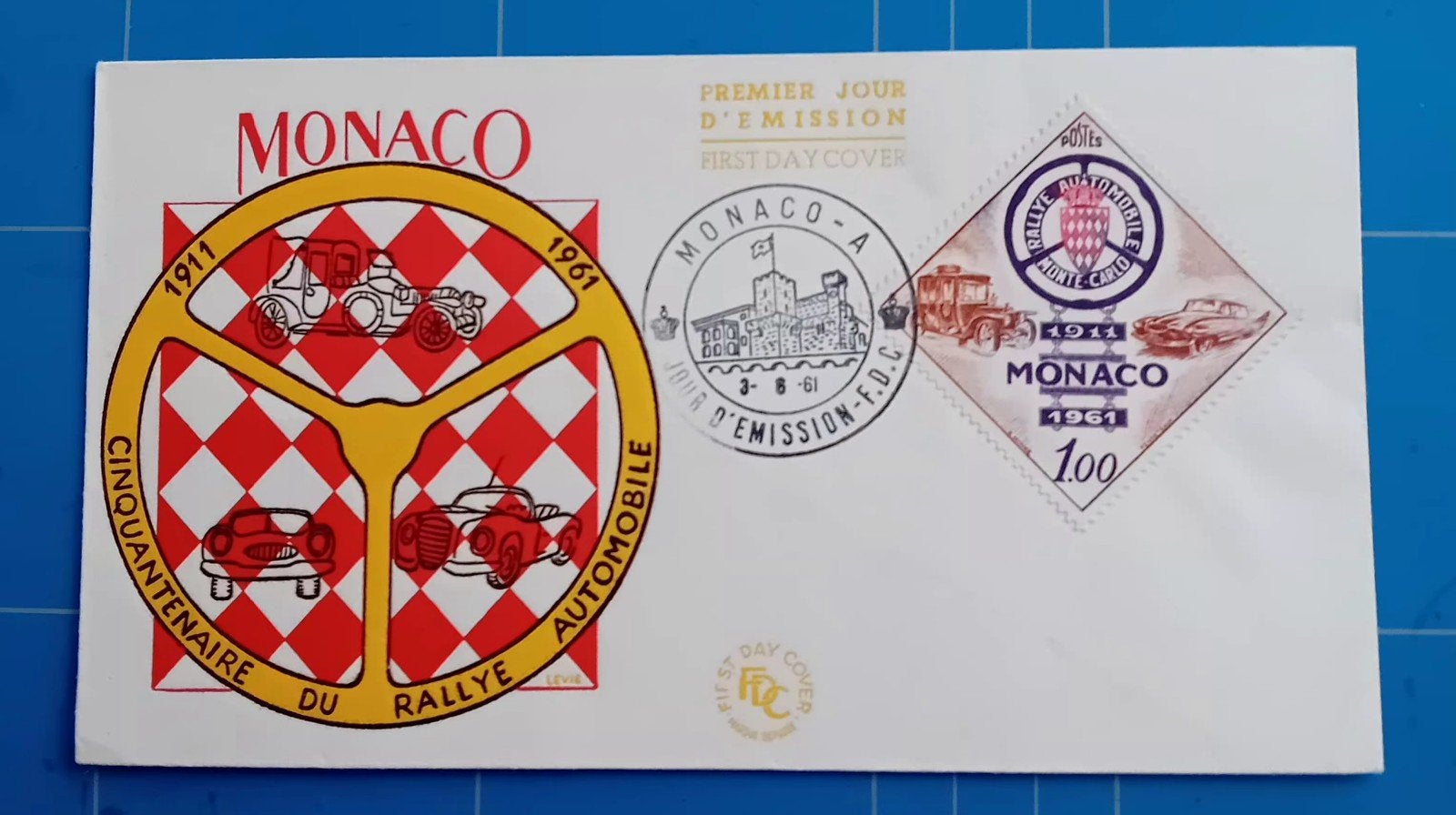 Monaco  Fdc's  6 stuks € 1.00 per stuk, Postzegels en Munten, Ophalen of Verzenden, Gestempeld, Sport