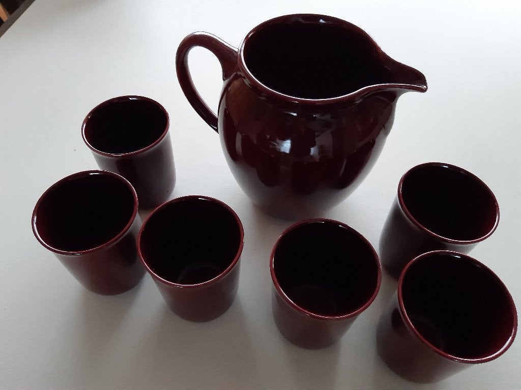 Melkset 7-delig (vintage), Huis en Inrichting, Kan, Ophalen of Verzenden, Zo goed als nieuw, Overige stijlen