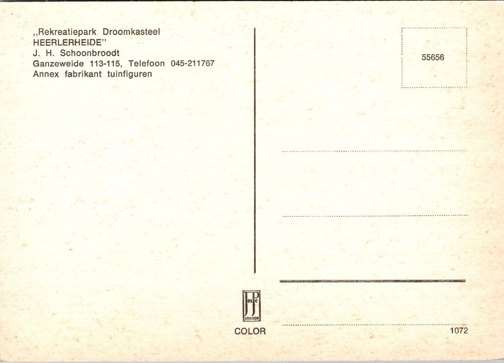 Heerlen Droomkasteel Vatastico - 8 oude ansichtkaarten, Verzenden, 1960 tot 1980, Gelopen, Limburg