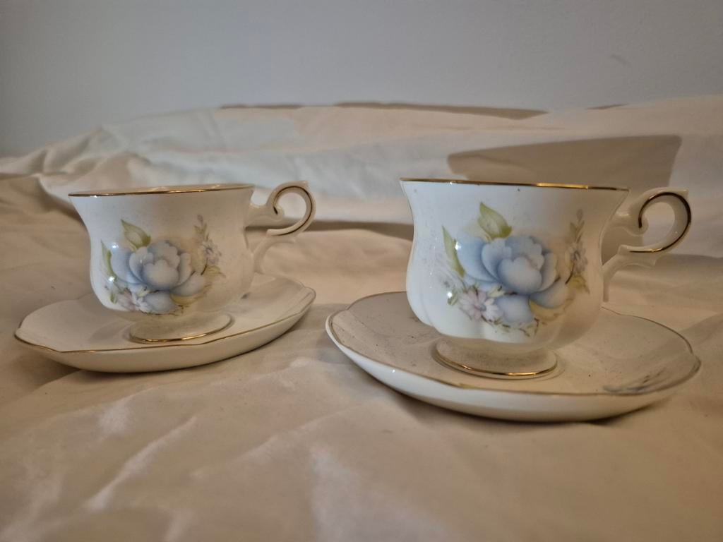 Set van 2 Royal Canterbury Blue Serenade, Ophalen of Verzenden