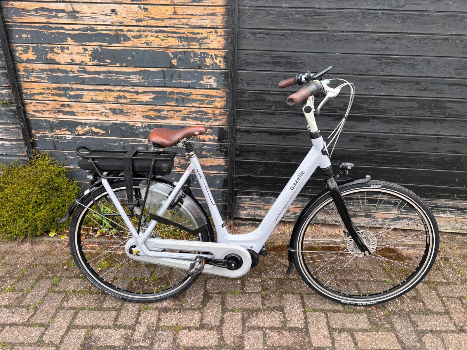Gazelle orange c7 elektrische damesfiets 500wh middenmotor, 55 tot 59 cm, Ophalen, Zo goed als nieuw, Gazelle
