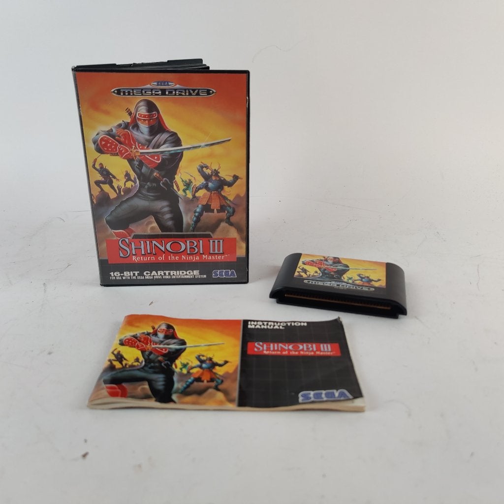Shinobi 3 Sega Mega Drive Compleet || €189.99, 1 speler, Racen en Vliegen, Ophalen of Verzenden, Zo goed als nieuw