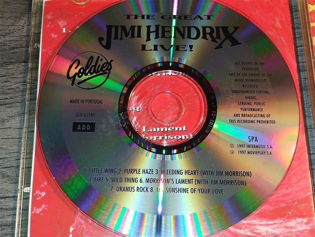 Jimi Hendrix - The Great Jimi Hendrix Live, Ophalen of Verzenden, Zo goed als nieuw, Poprock