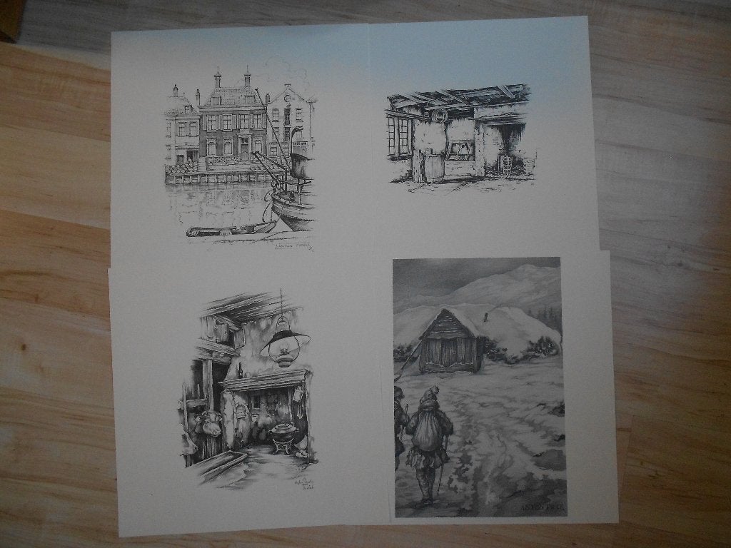 Anton Pieck tekeningen, Ophalen, Tekening