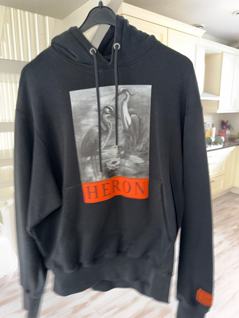 Heron Preston hoodie, Verzenden, Zo goed als nieuw, Maat 46 (S) of kleiner, Zwart