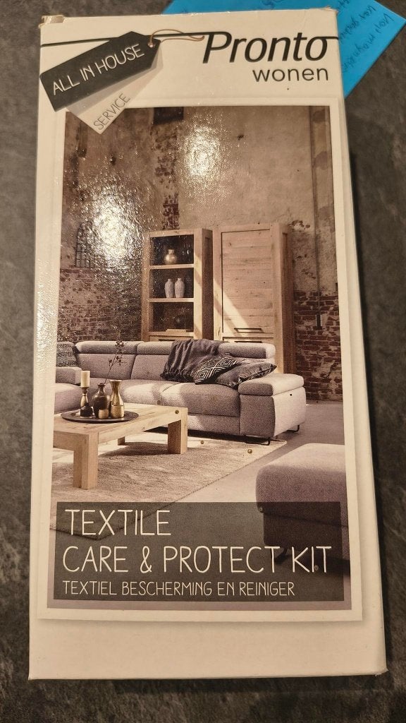 bank schoonmaak en bescherming setje voor textiel, Ophalen