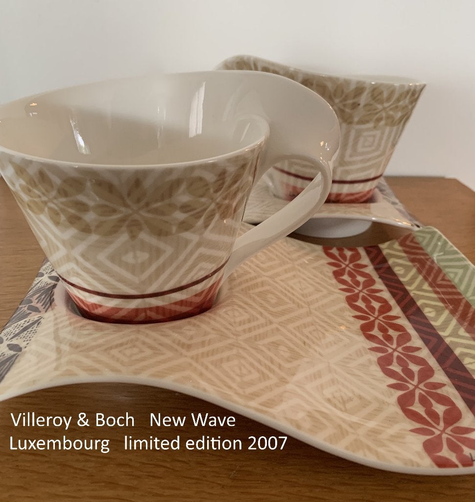 Villeroy & Boch new wave soepkop & schotel, beperkte oplage, Ophalen of Verzenden